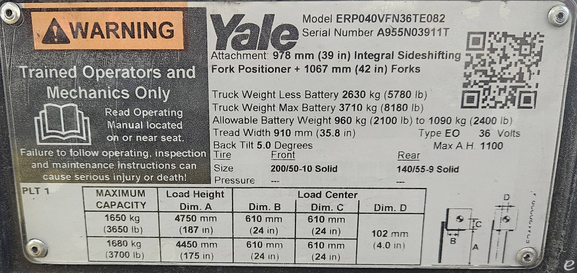 2019 Yale ERPO40VF