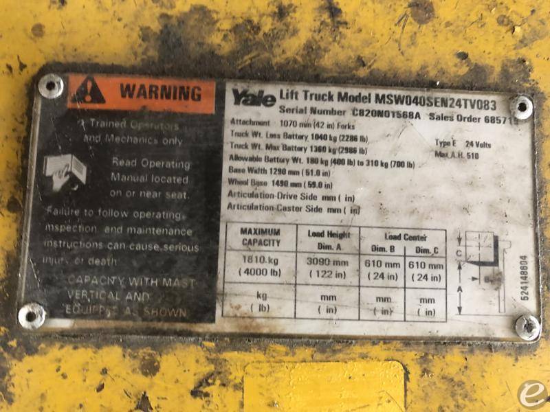 2003 Yale MSW040SE