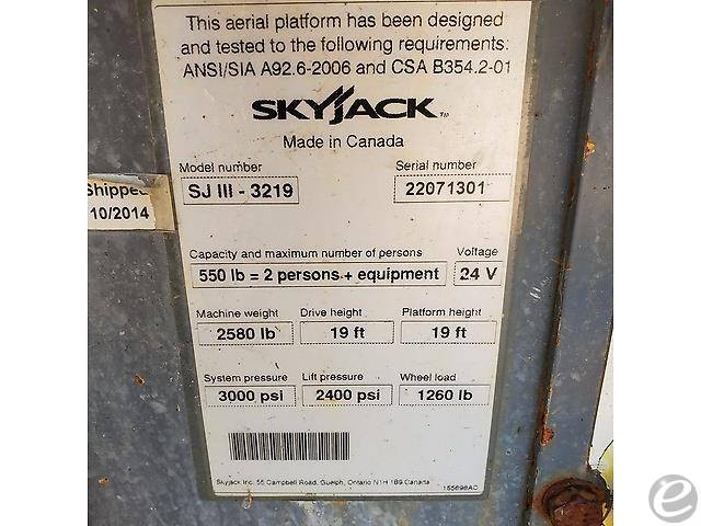 9923 Skyjack SJIII-3219