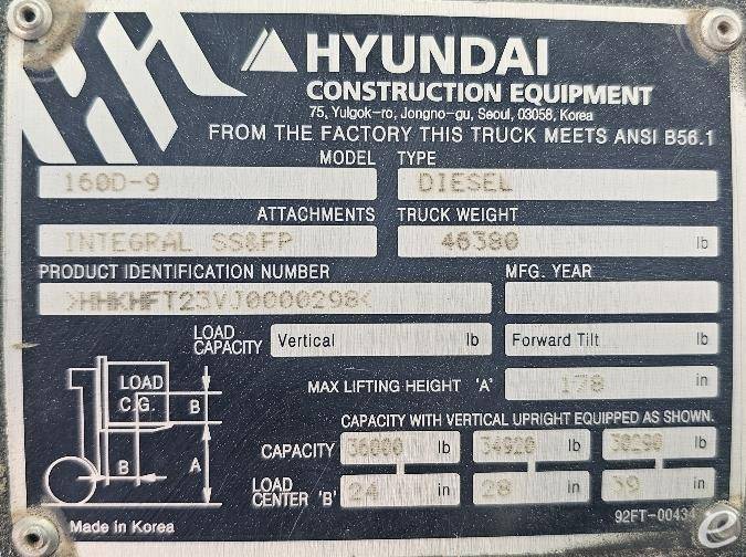 2018 Hyundai 160D-9