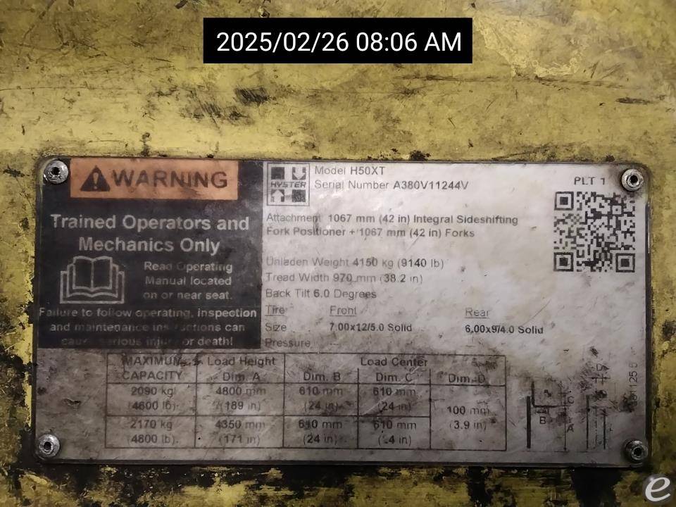 2021 Hyster H50XT