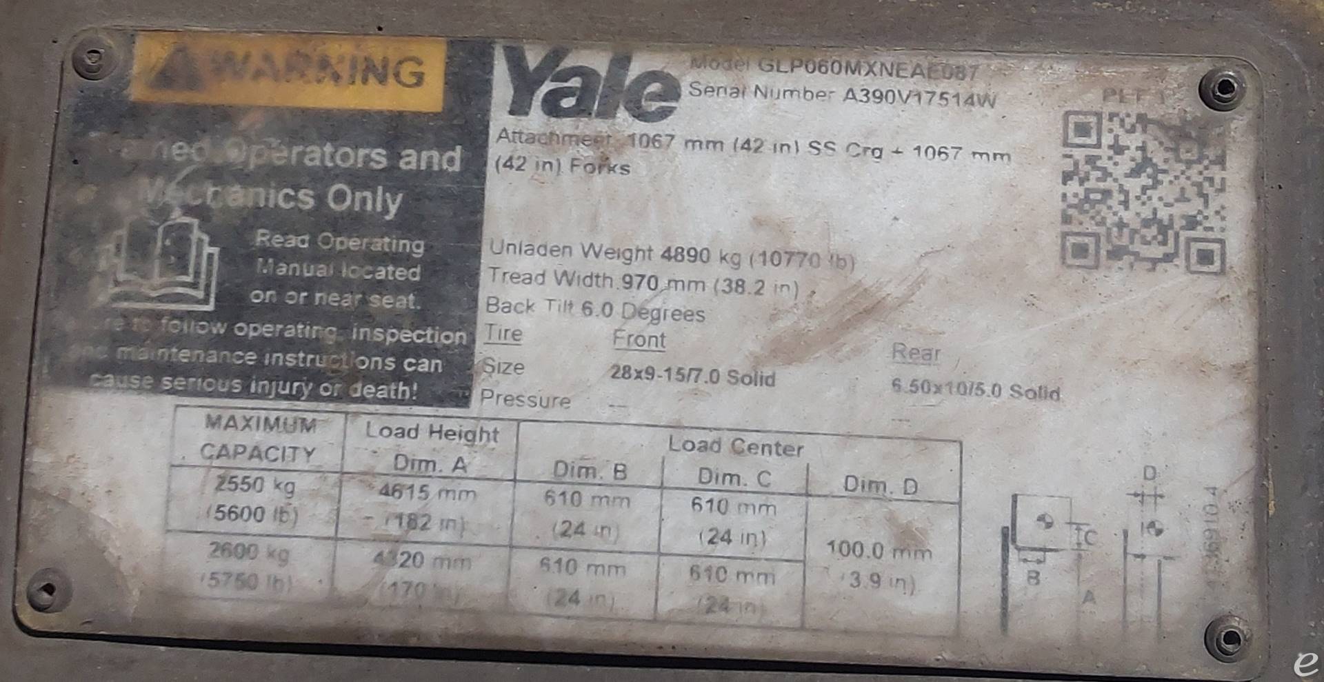 2022 Yale GLP060MX
