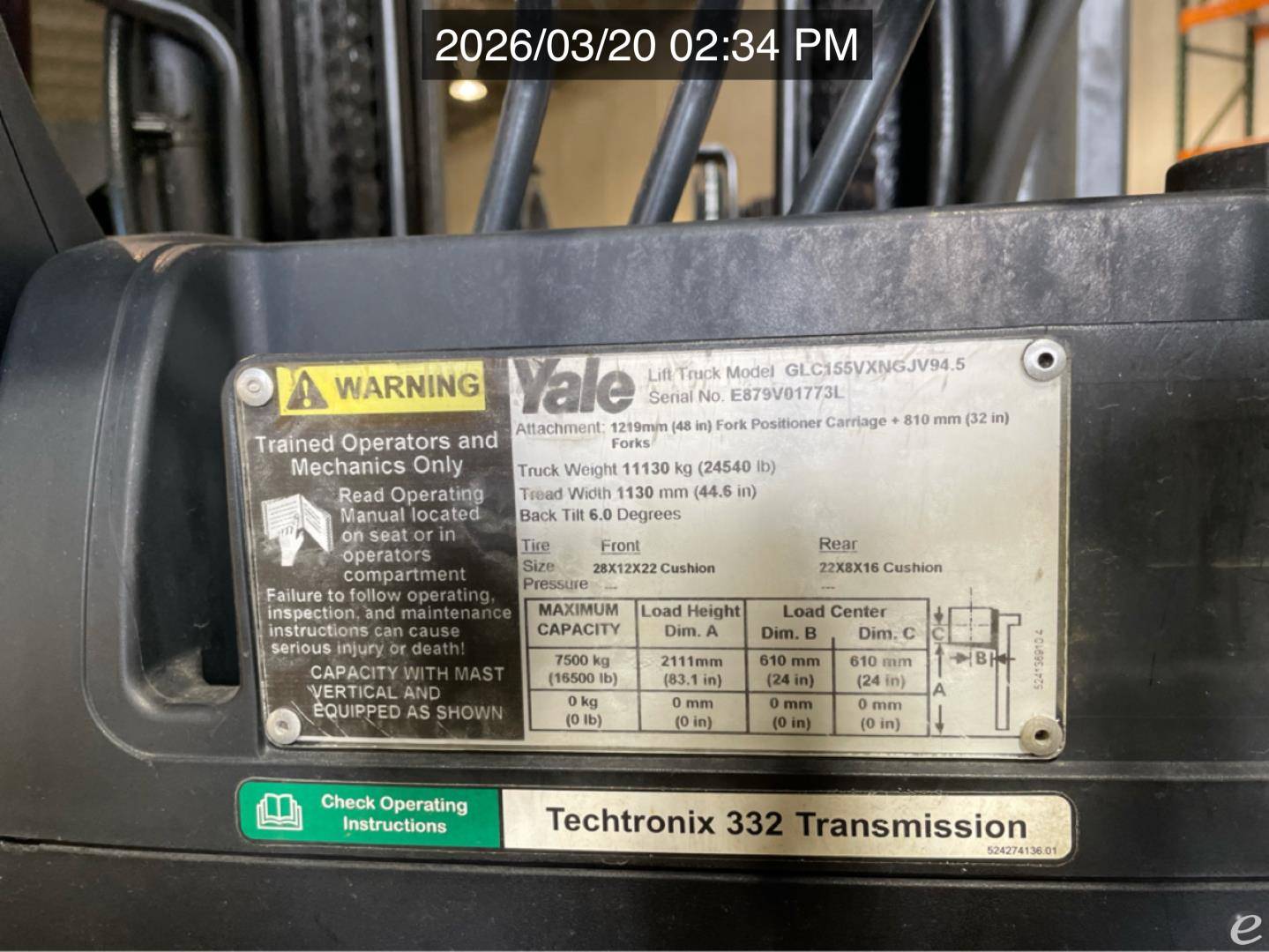 2013 Yale GC155VX