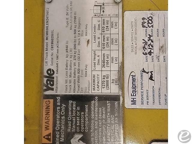 2013 Yale MCW030-E