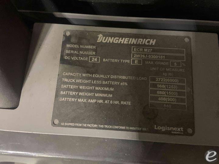 2022 Jungheinrich ECR M27