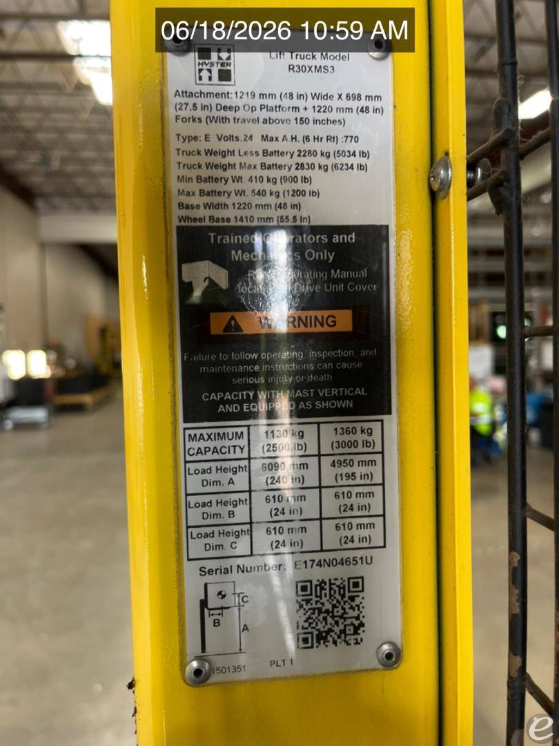 2020 Hyster R30XMS3