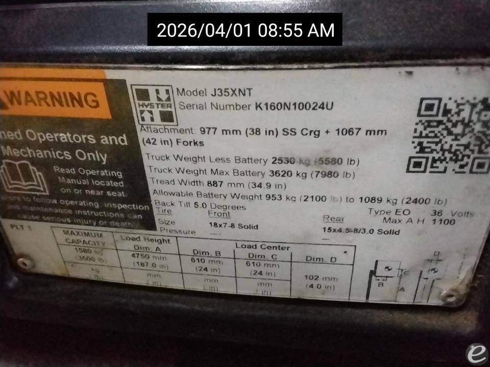 2020 Hyster J35XNT