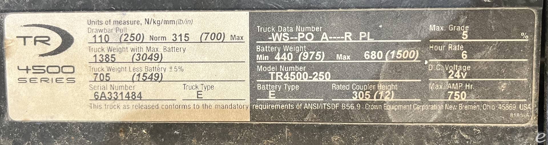 Crown TR4500-250