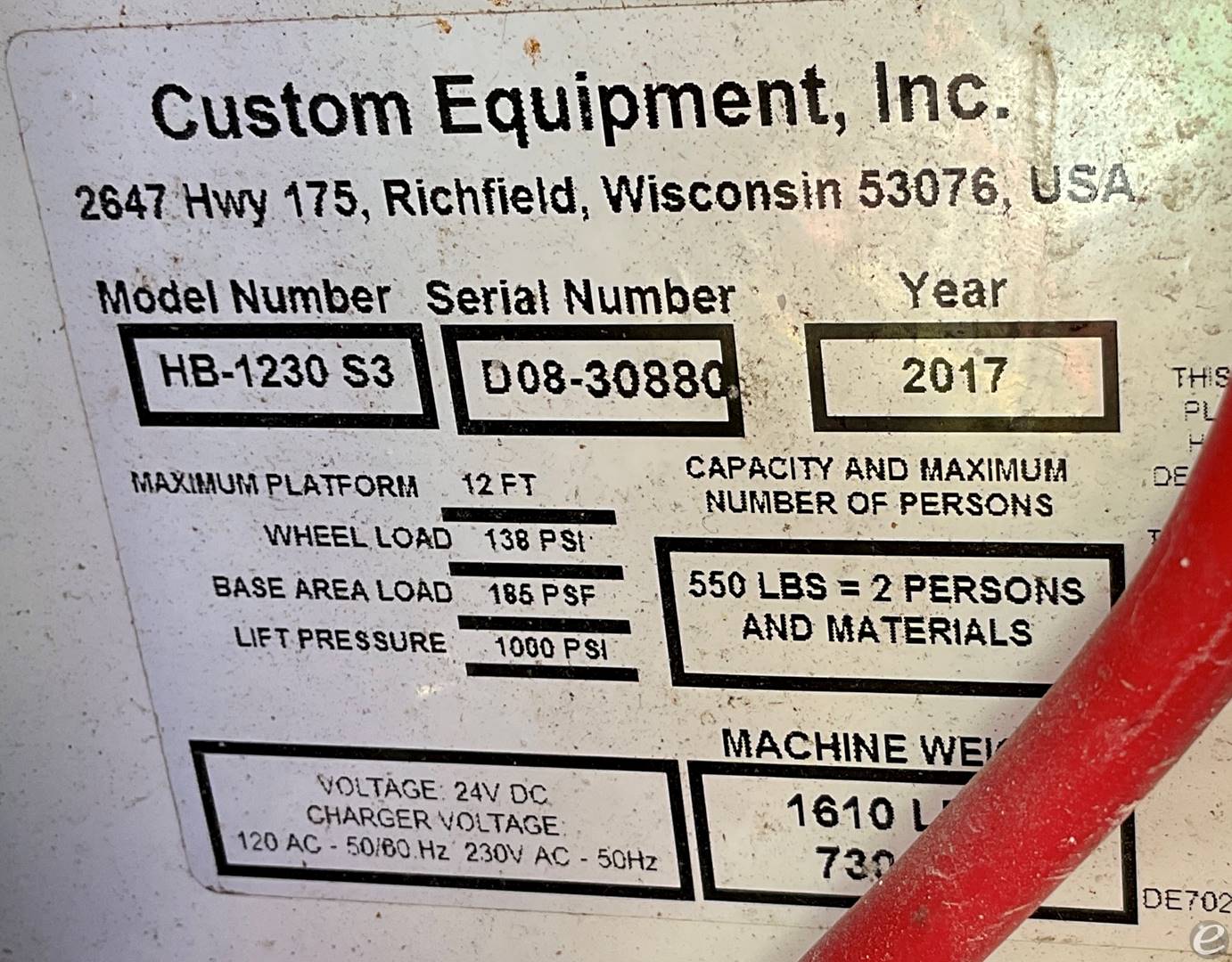2017 Hy-Brid Lifts HB1230S3