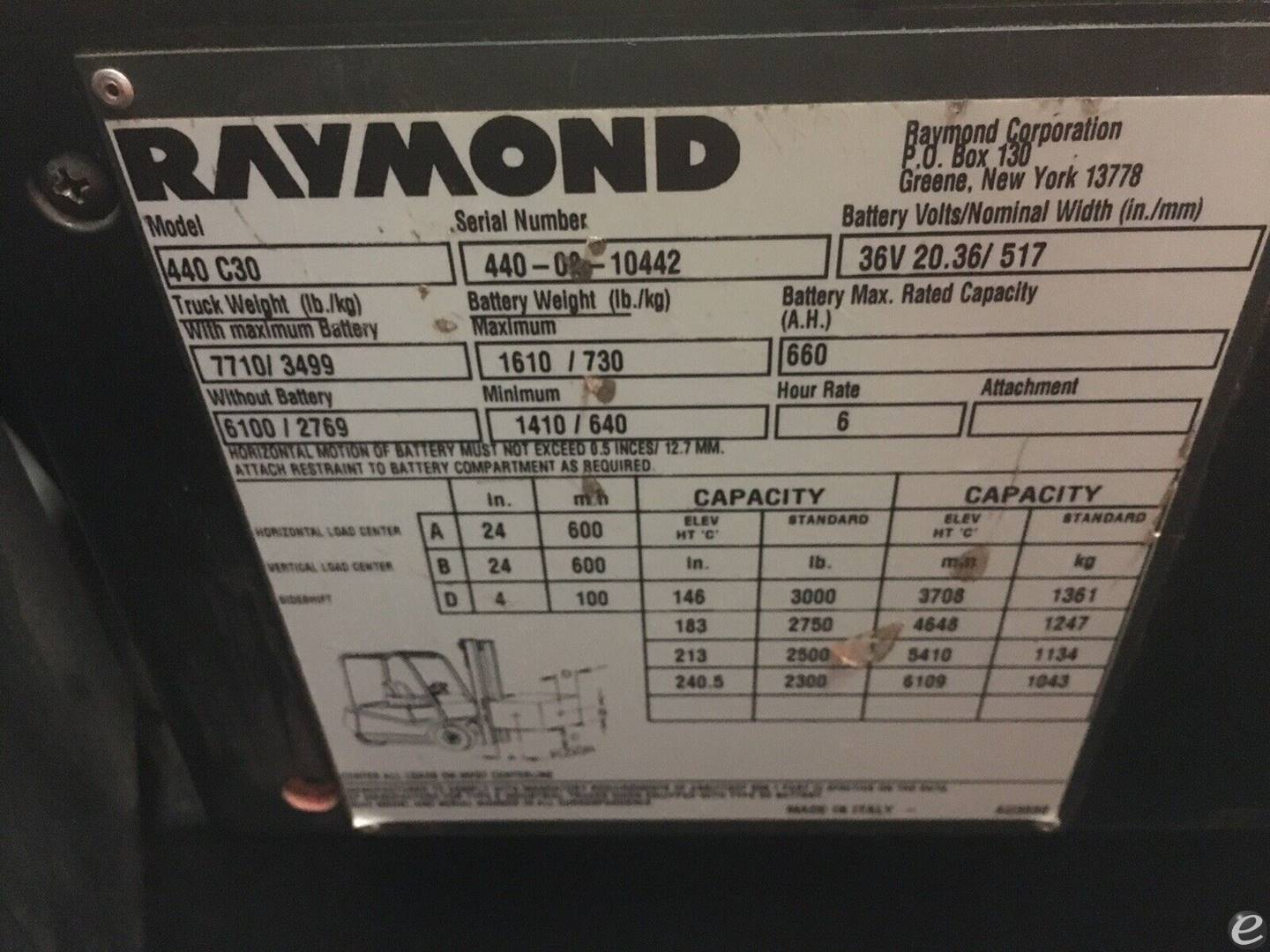 2002 Raymond 440 C30
