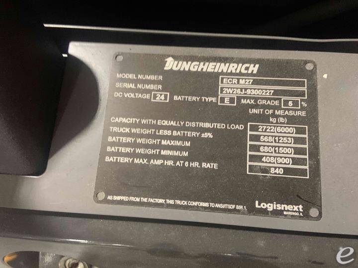2022 Jungheinrich ECR M27