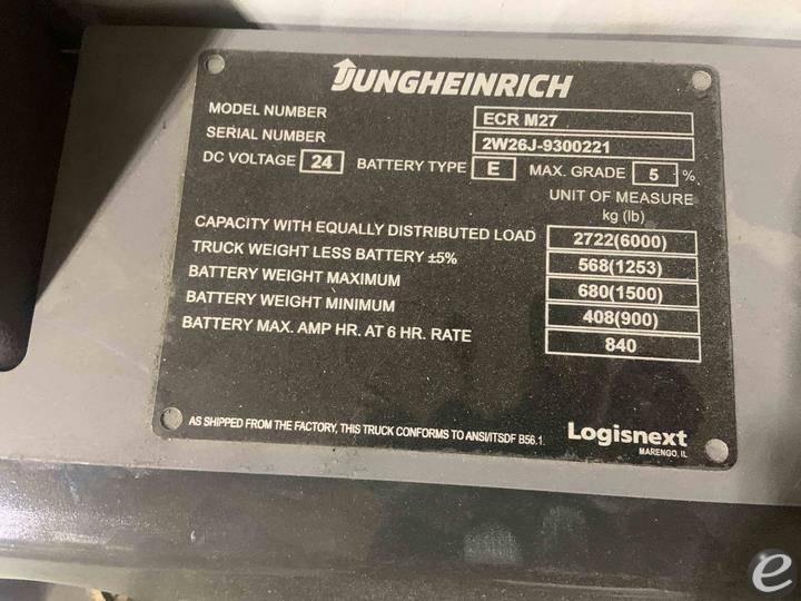 2022 Jungheinrich ECR M27