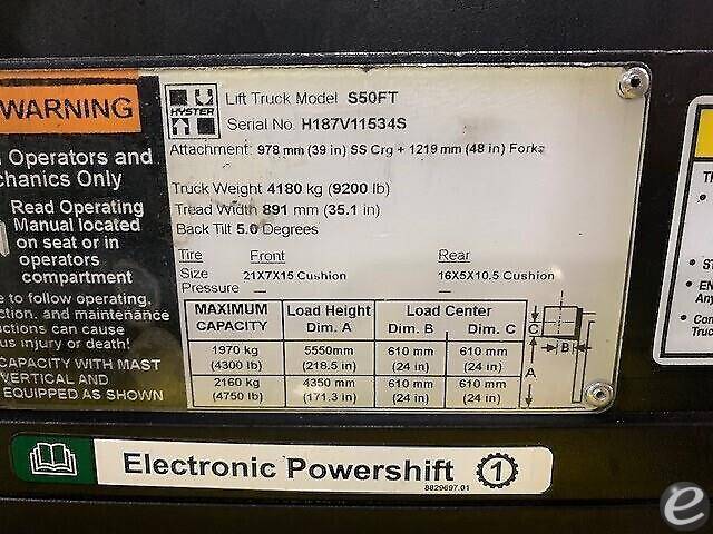 2018 Hyster S50FT