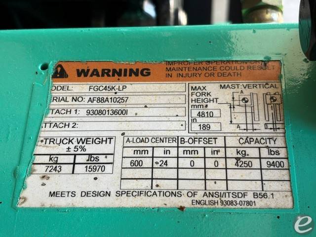 2007 Mitsubishi FGC45K2