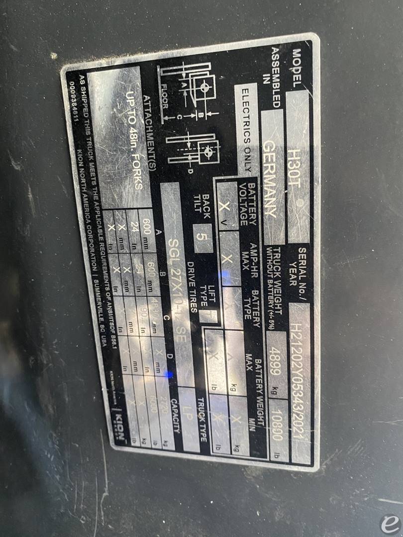 2022 Linde H30T