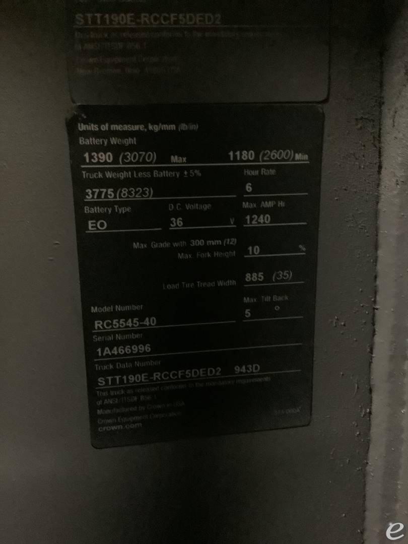 2016 Crown RC5540-40