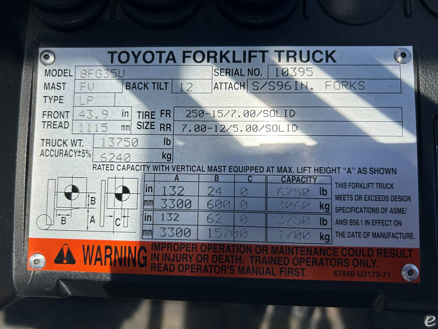2014 Toyota 8FG35U