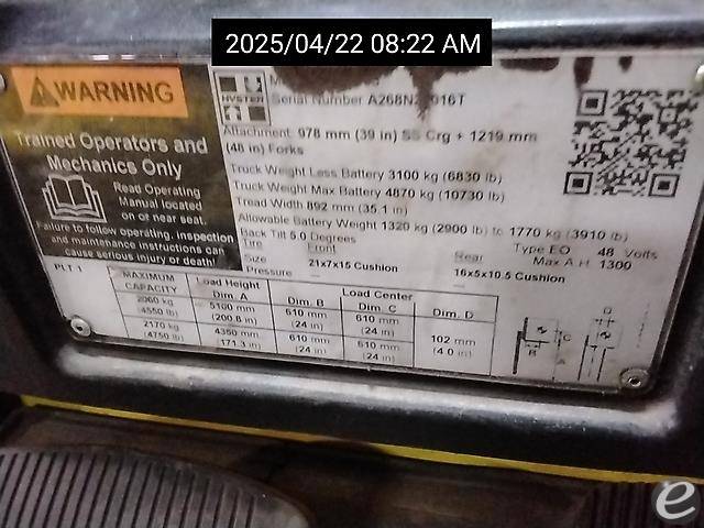 2019 Hyster E50XN