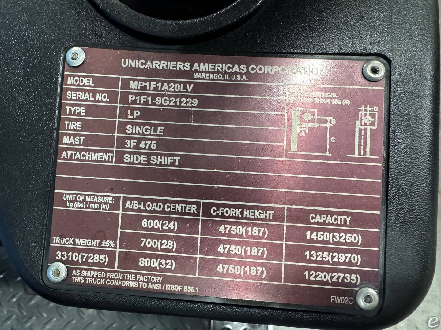 2017 Unicarriers PFS40
