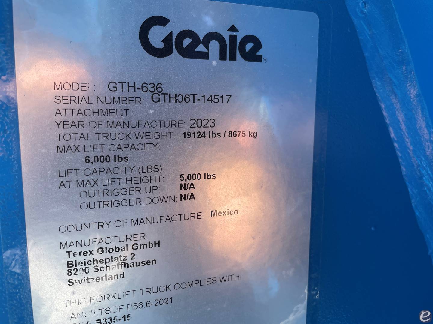 2023 Genie GTH-636