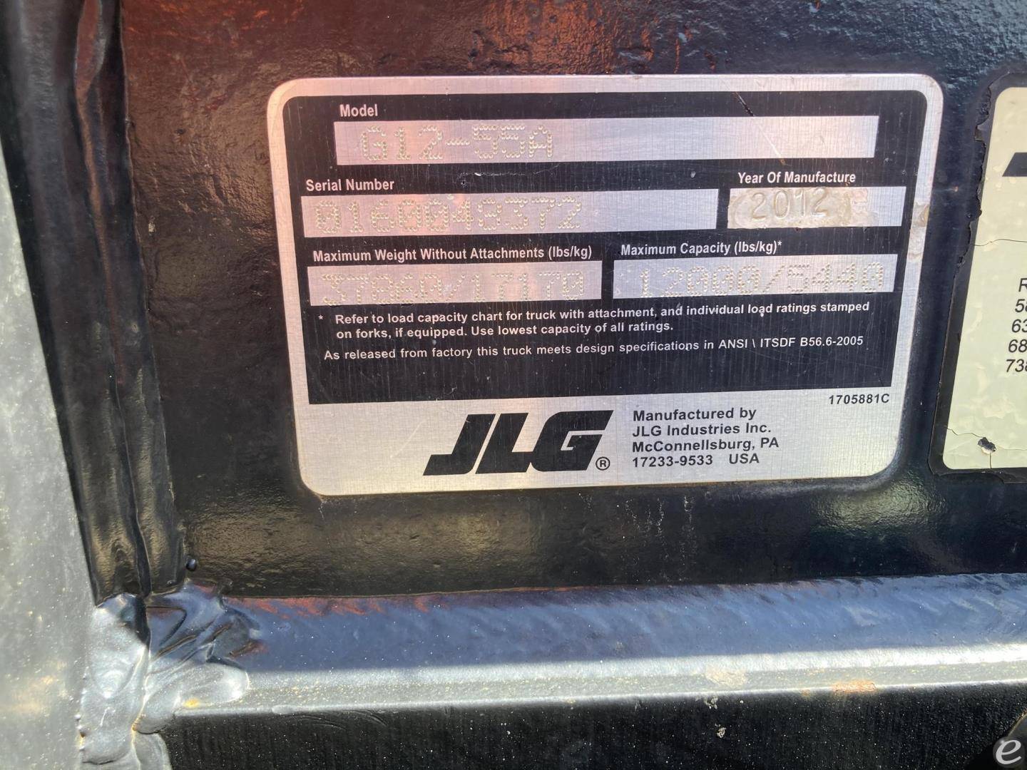 2012 JLG G12-55A