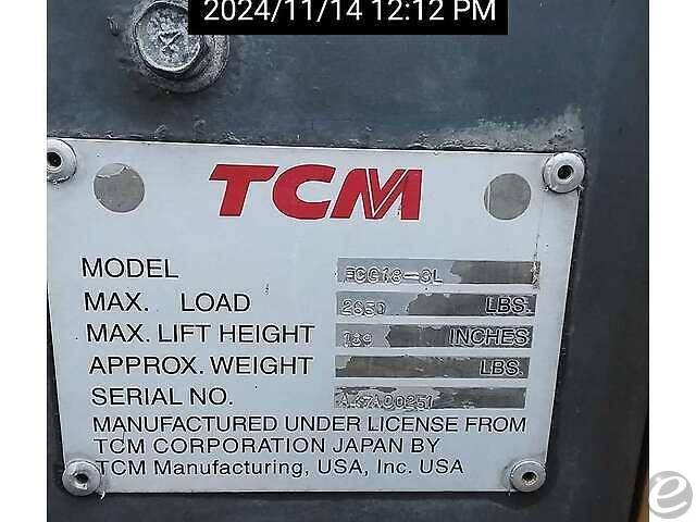 2005 TCM FCG18-3L