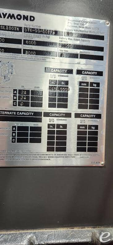 1999 Raymond 076SL100TN