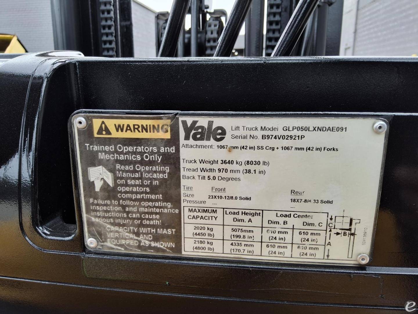 2016 Yale GLP050LX