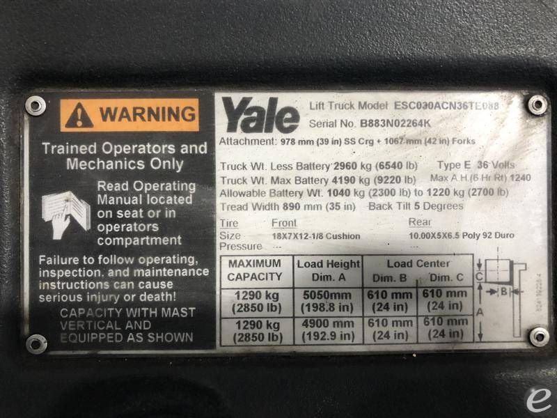 2012 Yale ESC030AC