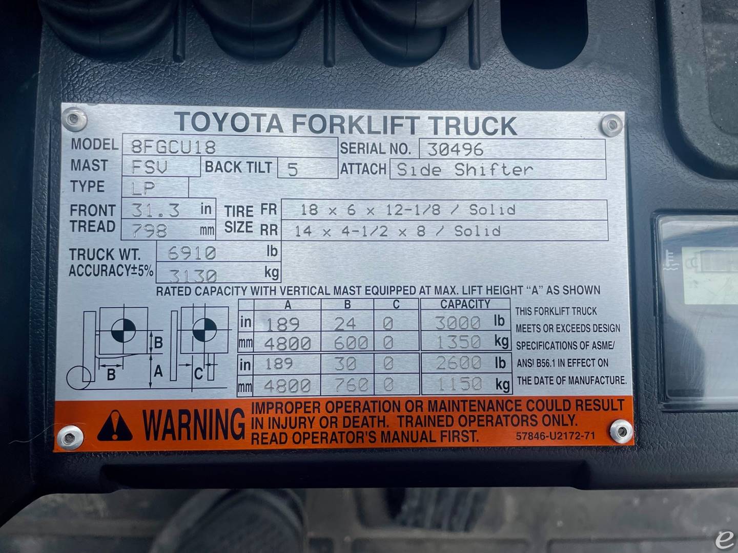 2015 Toyota 8FGCU18