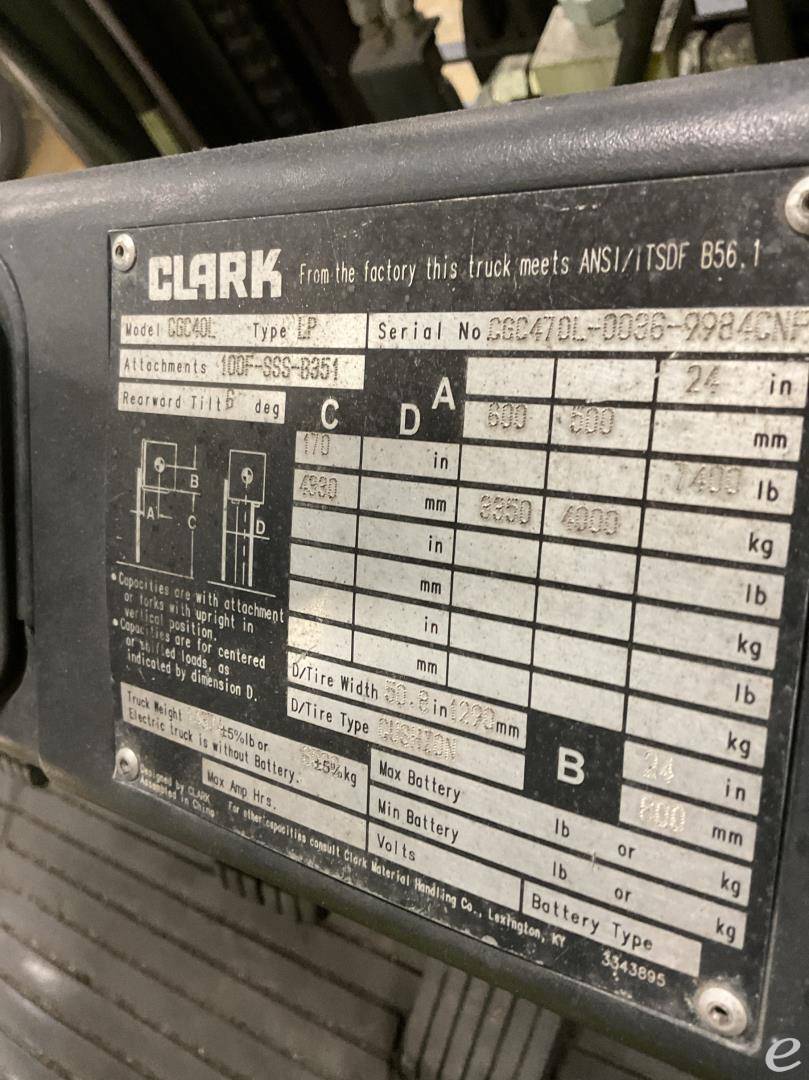 2018 Clark CGC40