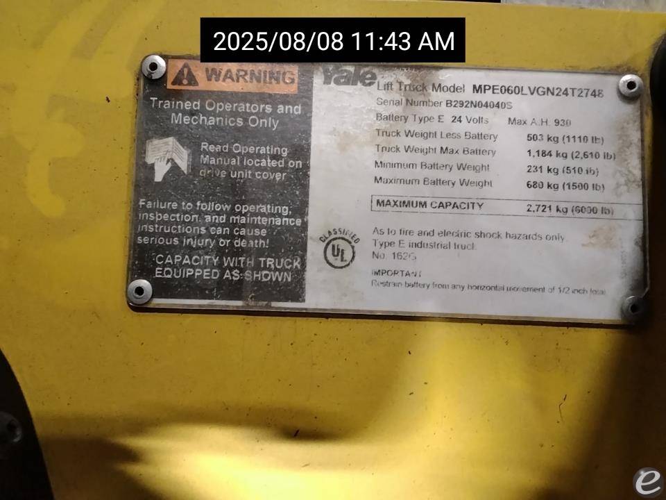 2018 Yale MPE060-VG