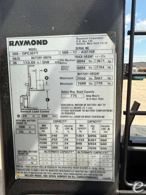 Raymond 560OPC30TT
