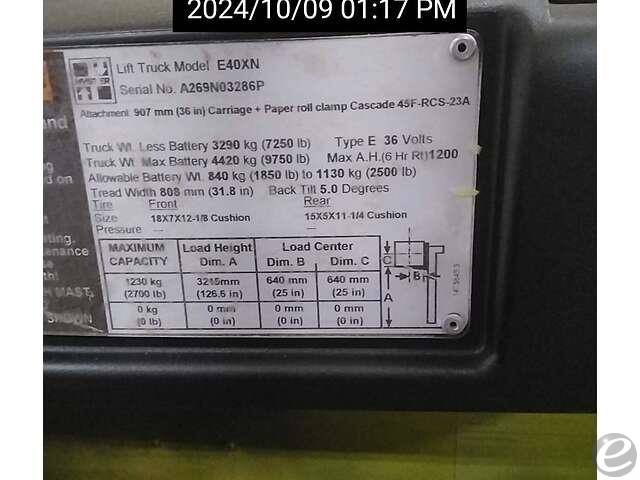 2016 Hyster E40XN