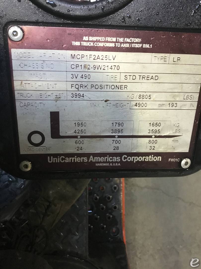 2015 Unicarriers CF50