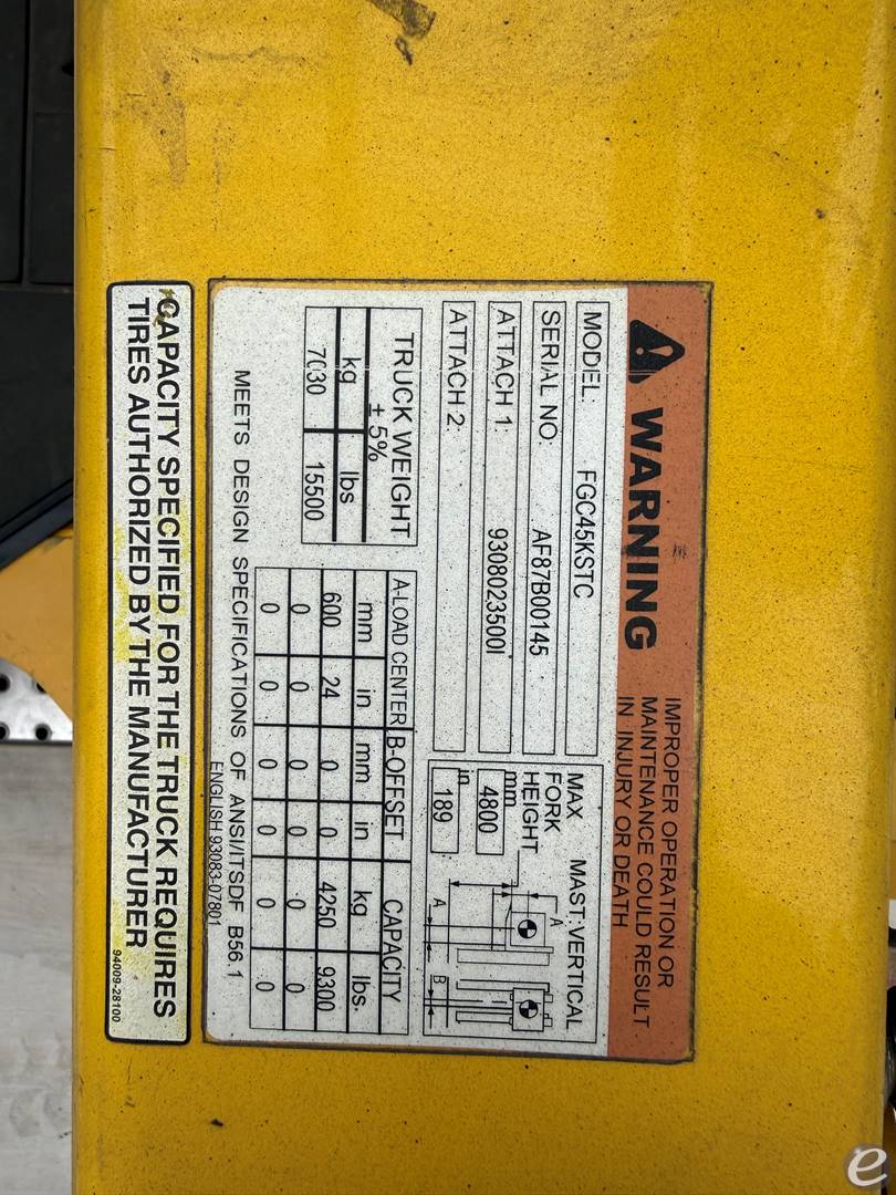 2012 Mitsubishi FGC45K