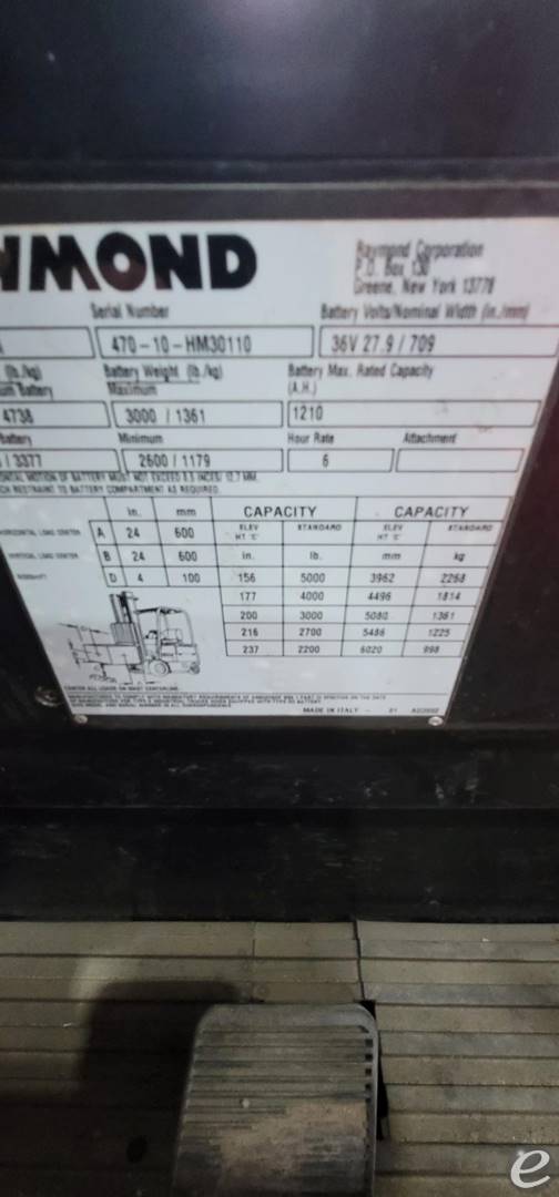 2010 Raymond 470-C50HM