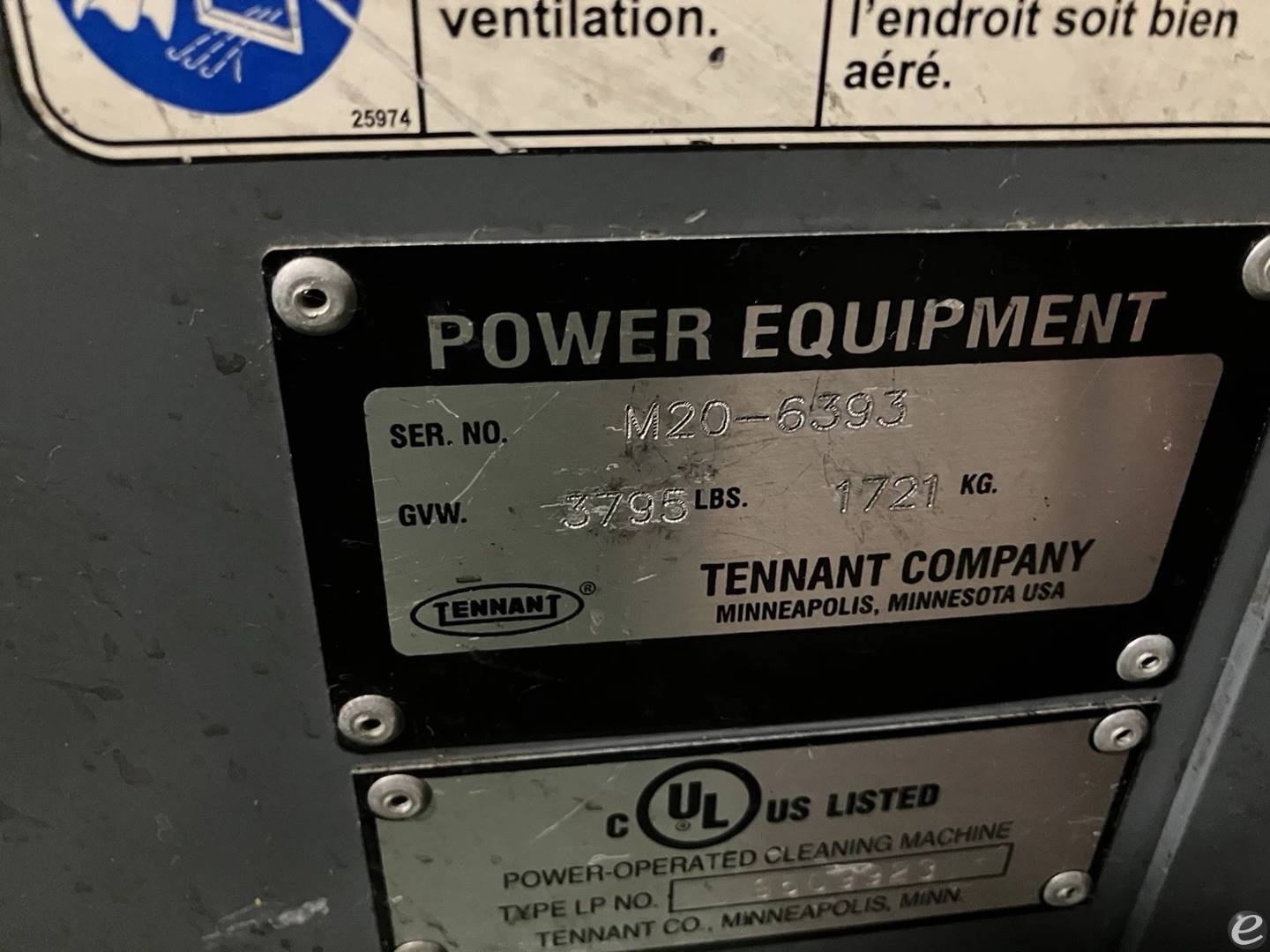 2018 Tennant M20