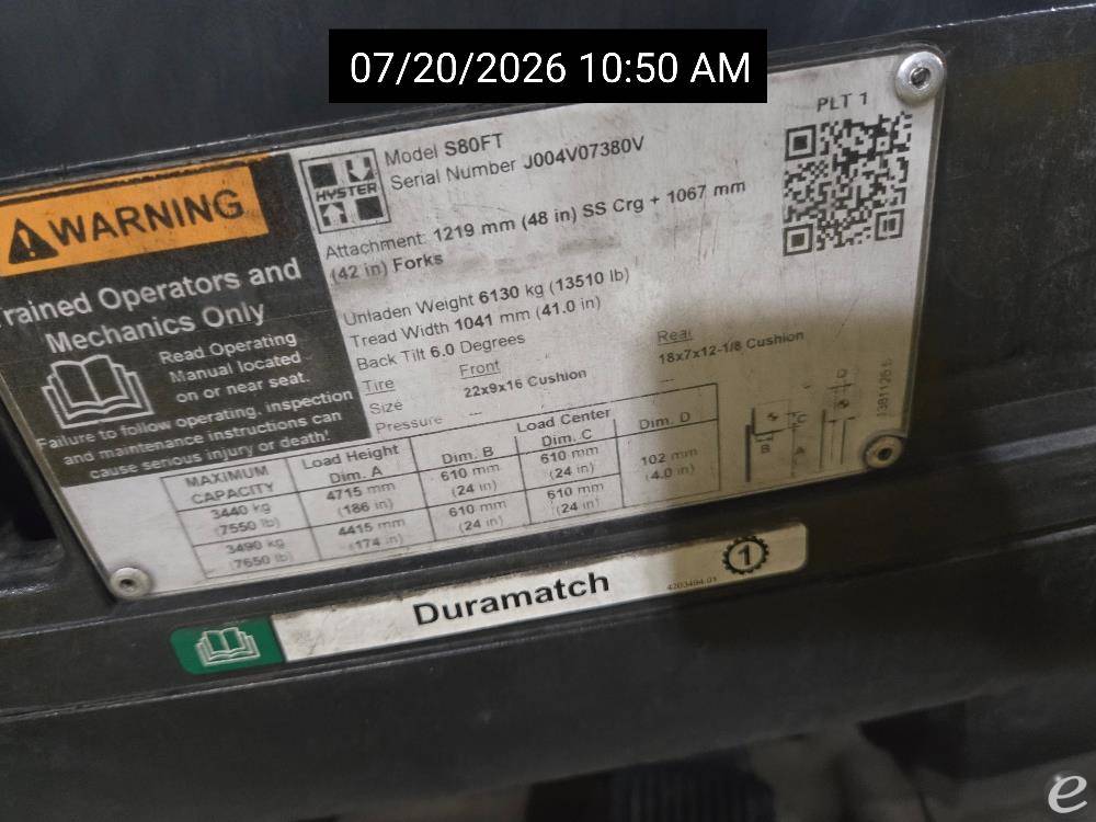 2021 Hyster S80FT