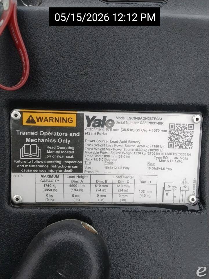 2017 Yale ESC040AD