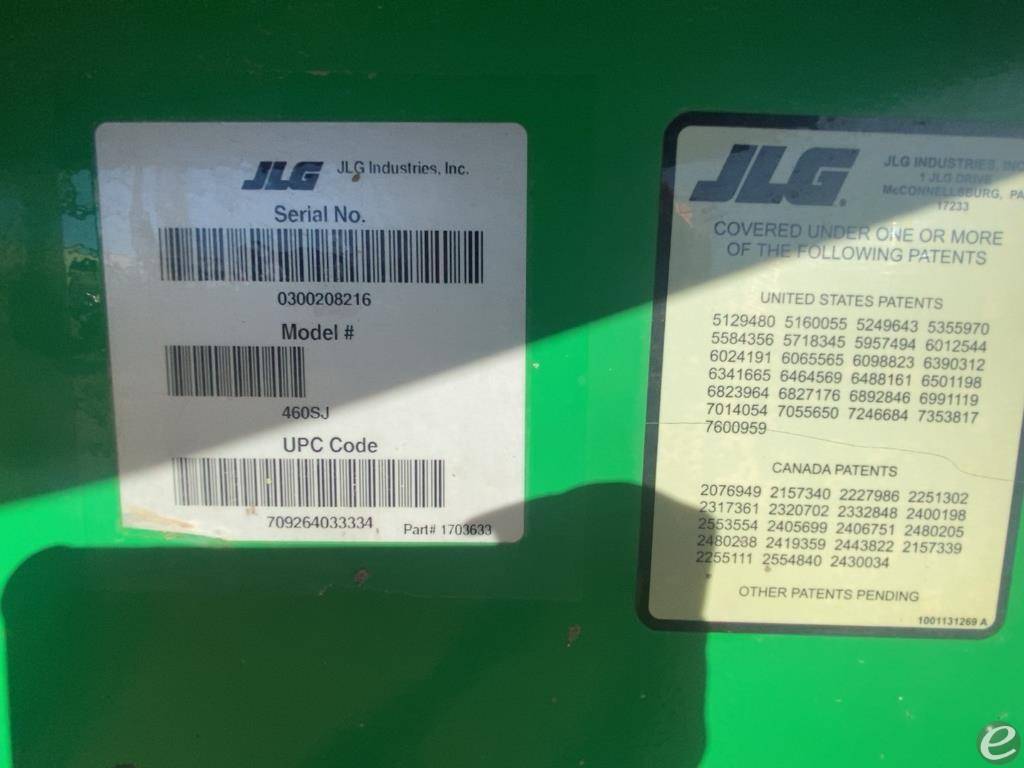 2015 JLG 460SJ