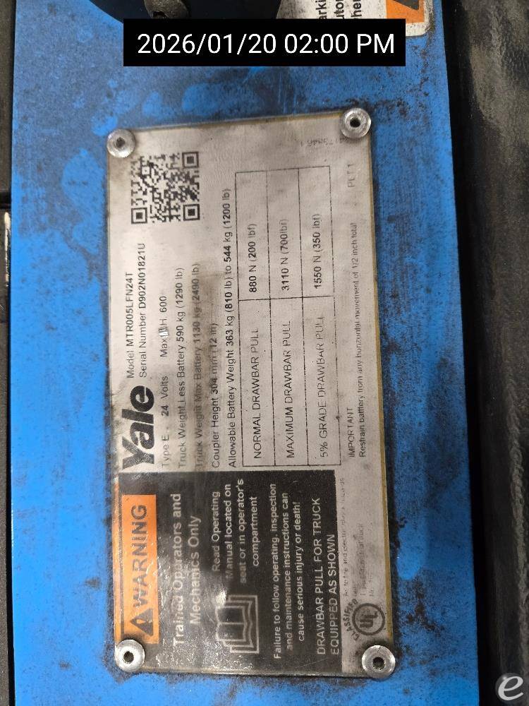 2020 Yale MTR005-F