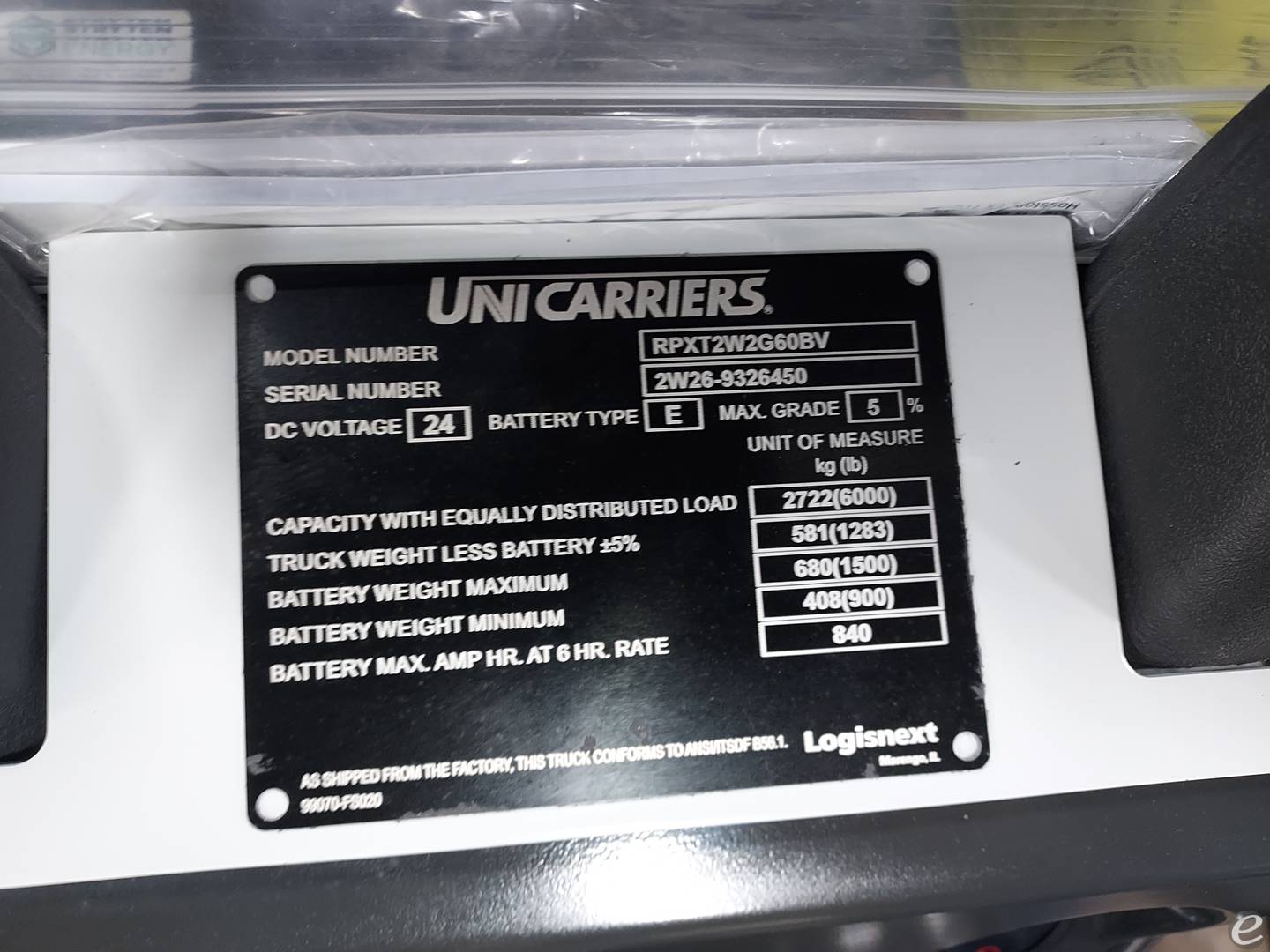 2023 Unicarriers RPX60B