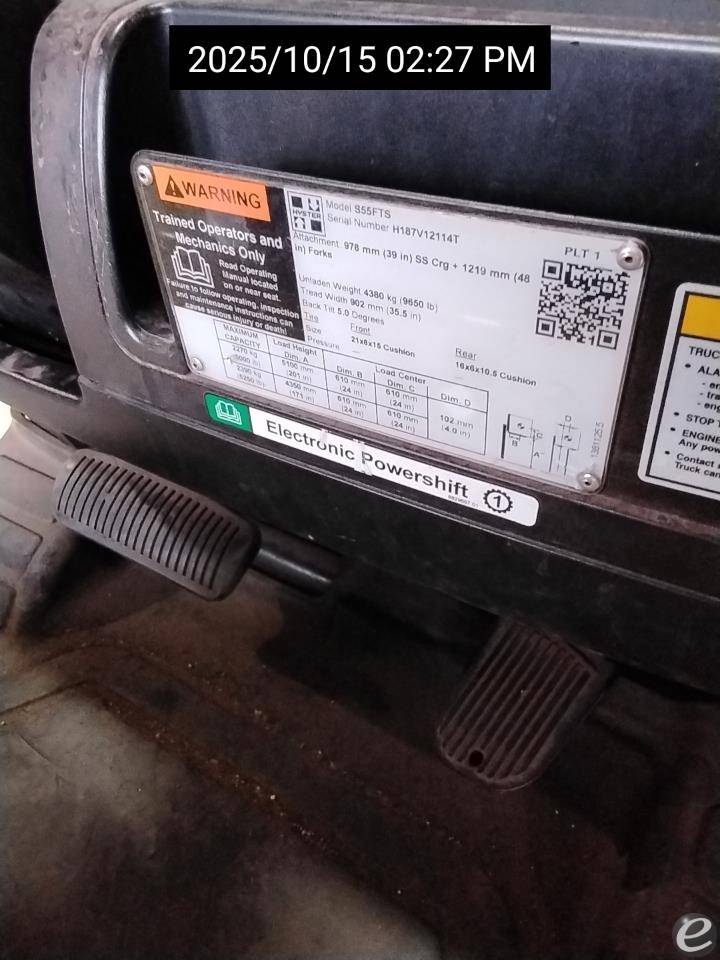 2019 Hyster S55FTS
