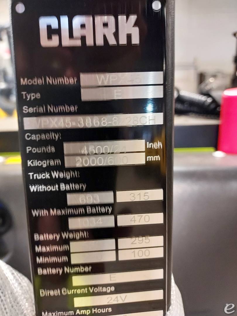 2022 Clark WPX45   20x48 (Narrow)