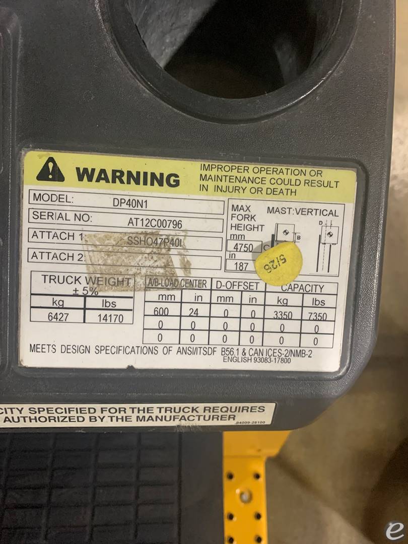 2019 Cat DP40N1
