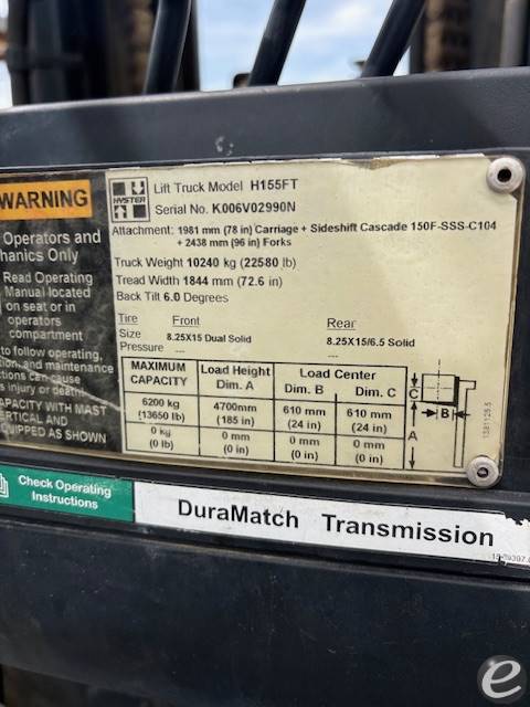 2015 Hyster H155FT