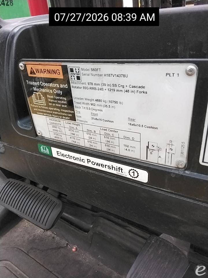 2019 Hyster S60FT
