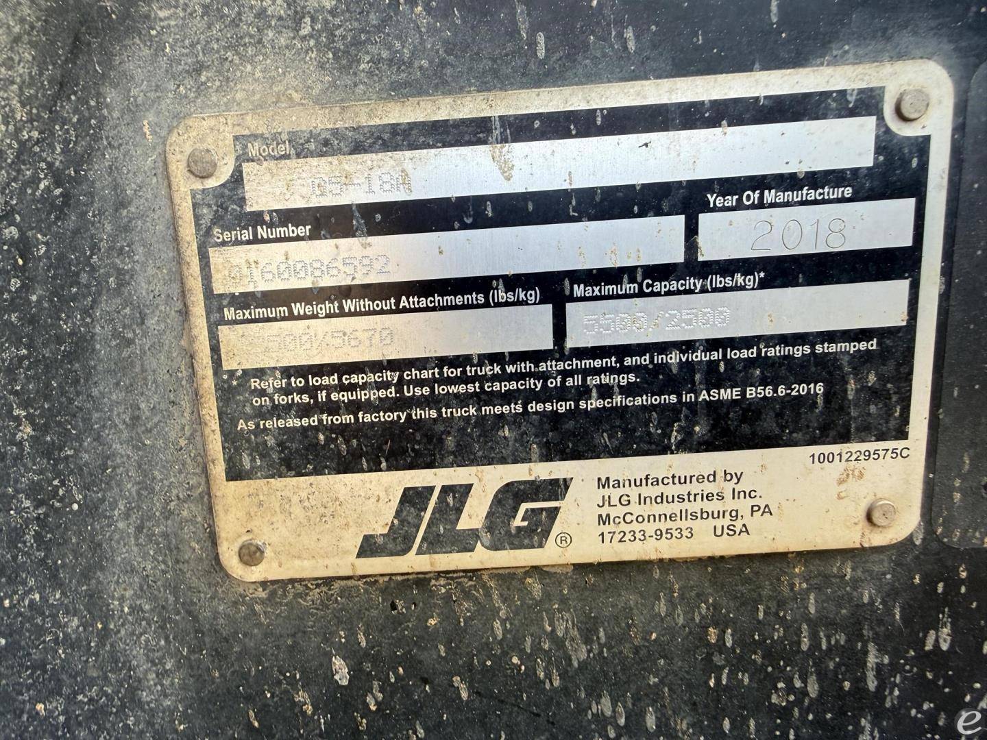 2018 JLG G5-18A