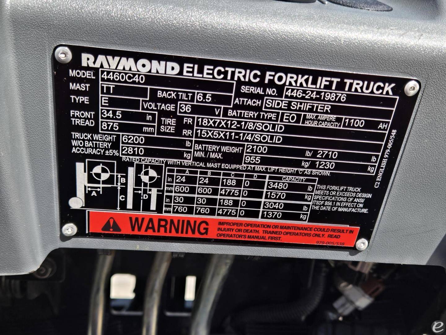 2024 Raymond 4460C40